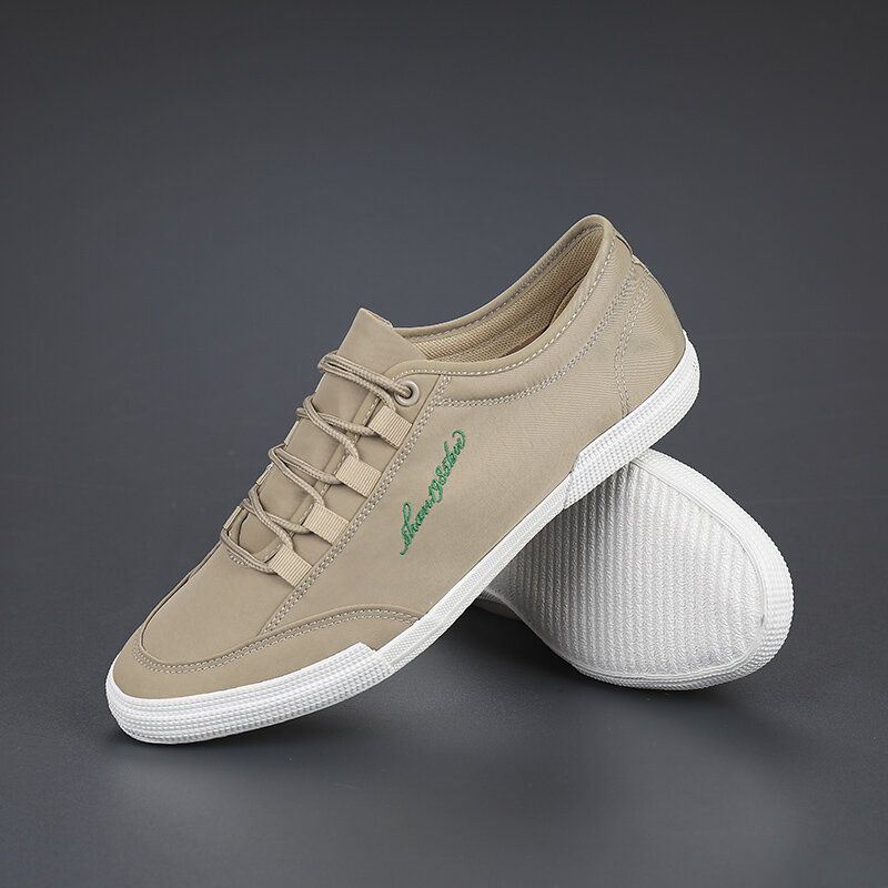 Heren Ademende Ijs Zijde Zachte Comfortabele Zool Antislip Sport Veterschoenen Casual Schoenen