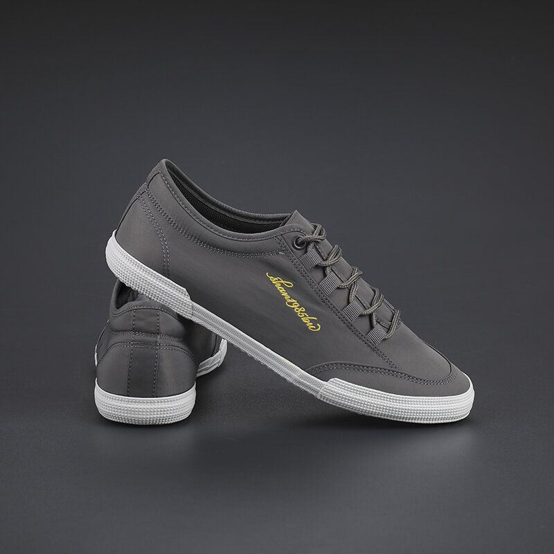 Heren Ademende Ijs Zijde Zachte Comfortabele Zool Antislip Sport Veterschoenen Casual Schoenen