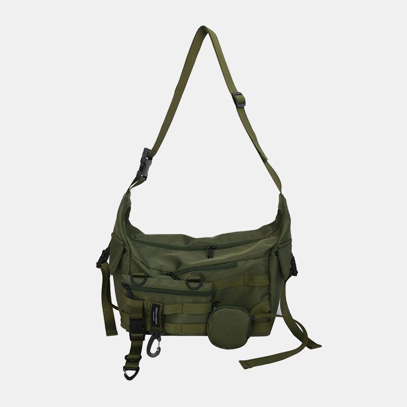 3 Pcs Heren Nylon Knoedel Vorm Drie-in-een Cool Stijlvolle Sport Hippie Tas Crossbody Schoudertas Hobo Tas