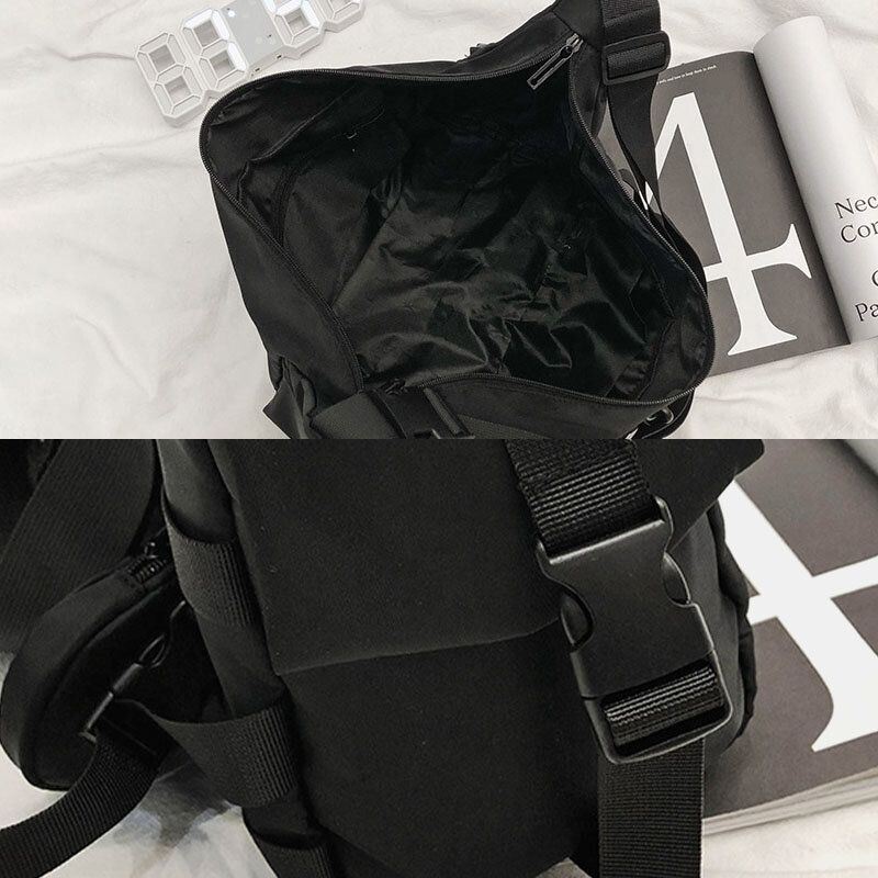 3 Pcs Heren Nylon Knoedel Vorm Drie-in-een Cool Stijlvolle Sport Hippie Tas Crossbody Schoudertas Hobo Tas