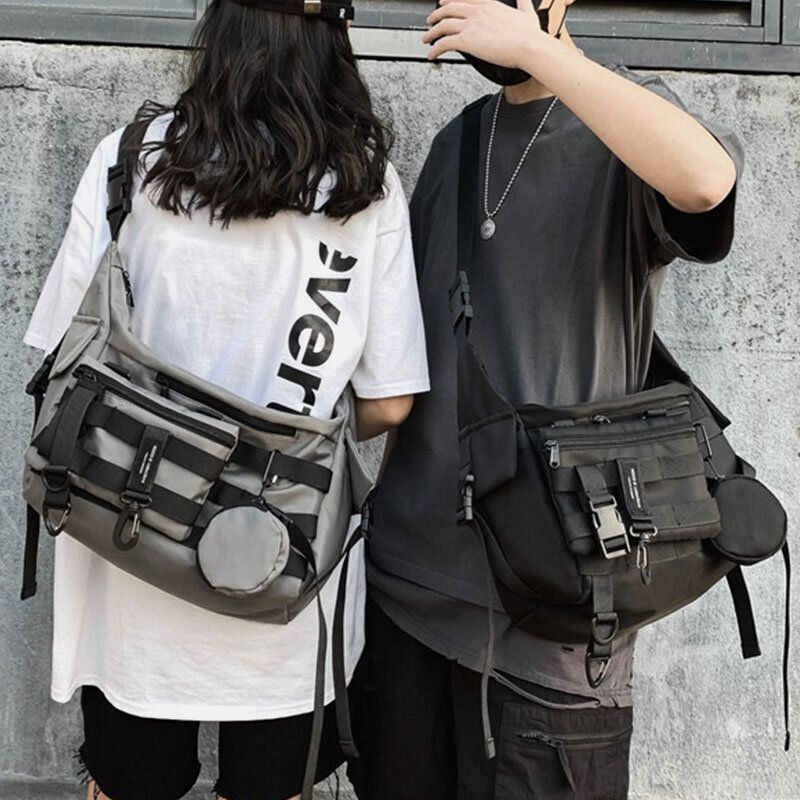 3 Pcs Heren Nylon Knoedel Vorm Drie-in-een Cool Stijlvolle Sport Hippie Tas Crossbody Schoudertas Hobo Tas