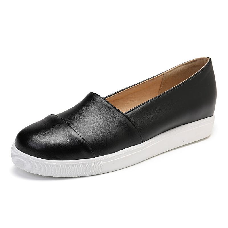 Casual Flats Voor Dames Met Pure Kleurstiksels