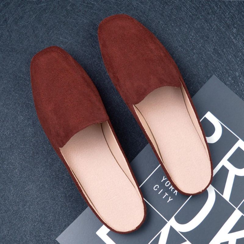 Dames Grote Maat Pure Kleur Lichtgewicht Casual Flats Loafers
