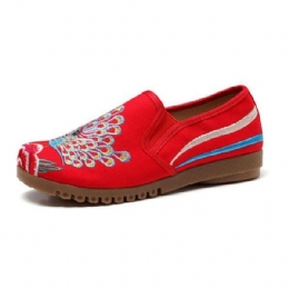 Dames Loafers Bloem Slip Op Comfortabele Platte Casual Schoenen